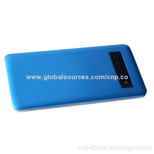 Rechargeable Mobile Power Bank, 4,000mAh Capacity, Li-polymer cellNew
